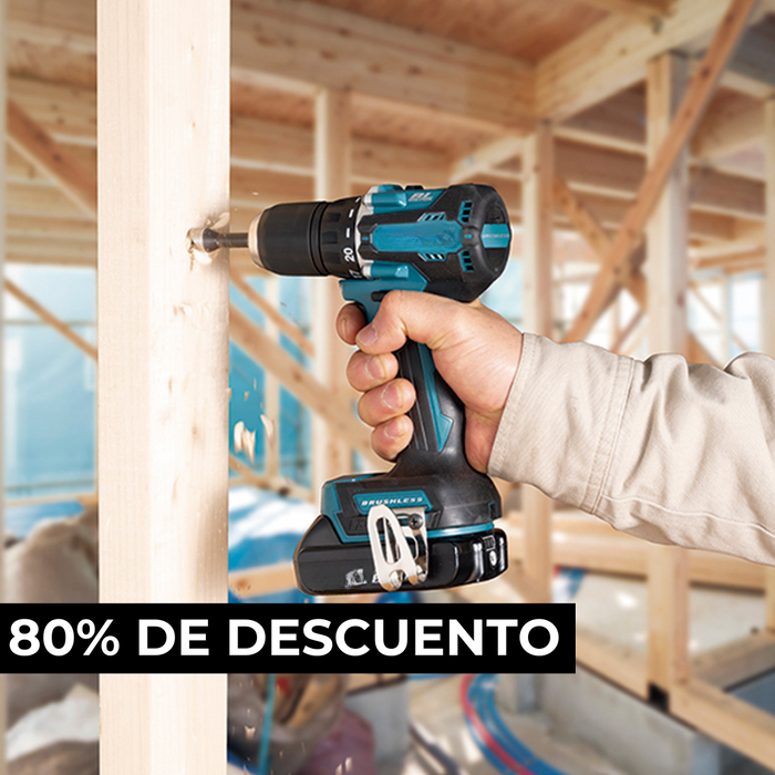 KIT ORIGINAL: TALADRO INALÁMBRICO + AMOLADORA DE ALTO IMPACTO + 26 ACCESORIOS + 2 BATERIAS PROMOCION CIERRE DE LA TIENDA - ENVIO GRÁTIS 24H MRW